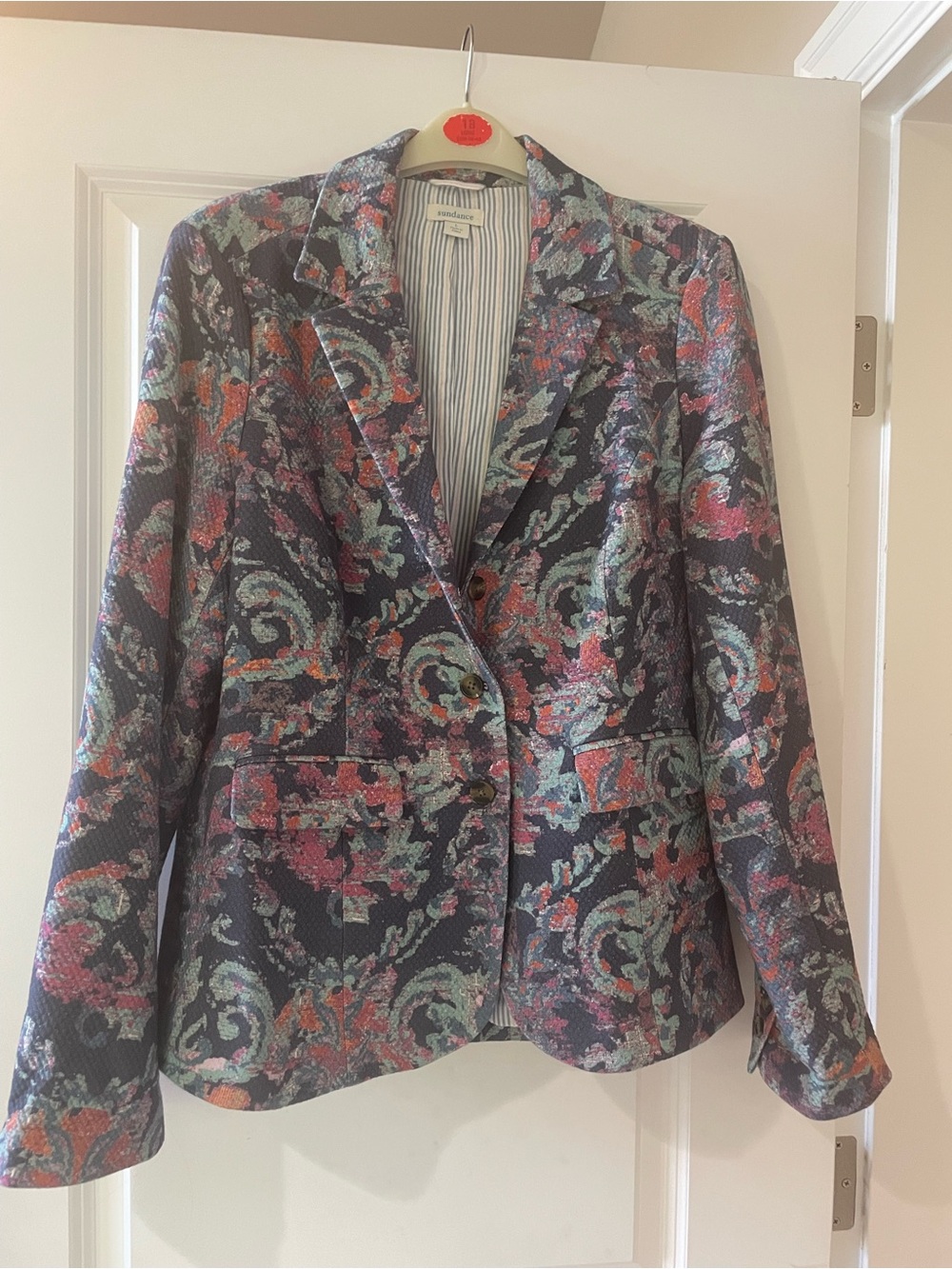 New Sundance Multicolor Floral Paisley Blazer